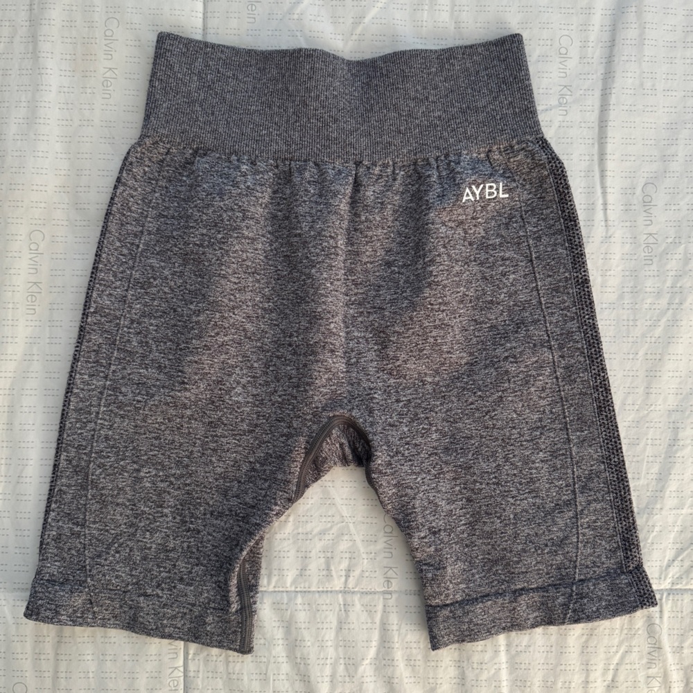AYBL Heather Grey Biker Shorts